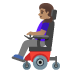 woman in motorized wheelchair, medium skin tone